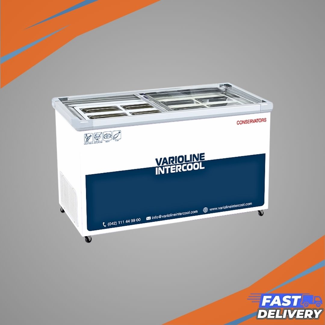 SGF 505 WITH PANS : VARIOLINE SLIDING GLASS DEEP FREEZER
